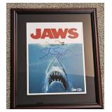 Steven Spielberg Signed JAWS Movie Poster- Beckett