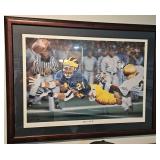 Desmond Howard The Catch U of M Signed Litho!