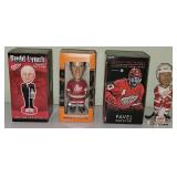 Detroit Red Wings Bobble Heads w/ Gordie Howe