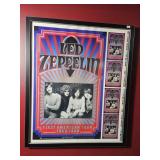 1969 Led Zeppelin 1st. American Tour Poster -Signe