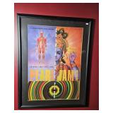 1995 Pearl Jam 1st. Printing Framed Poster