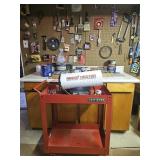 Reddy Heater, Craftsman Cart & Wall of Hardware!