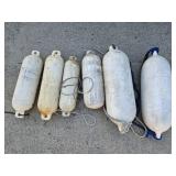 Group of Boat Bumpers and Rope