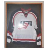 Authentic Team USA NIKE Framed XL Hockey Jersey
