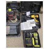 Craftsman Router, DeWalt Drill, Ryobi Hammer