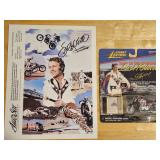 Evel Kneivel Autographed Photo & Johnny Lightning