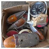 Vintage Vehicle Lights, Reflectors & Tachometer