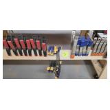 Large Assortment of Woodworking Clamps