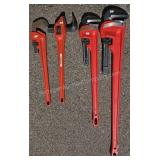 4 ct. RIDGID Heavy-Duty Pipe Wrenches ï¿½ 24"-36"