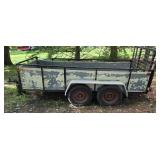 Tandem-Axle Utility Trailer with Rear Ramp Gate