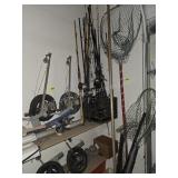 Fishing Equipment Lot! Downriggers, Reels, Poles