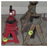 Assorted Heavy-Duty Automotive Jack Stands
