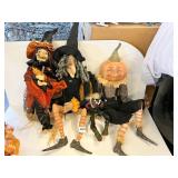 TWO WITCHES AND PUMPKIN MAN
