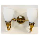 HUDSON VALLEY LIGHTING AGED BRASS 2 ARM WALL