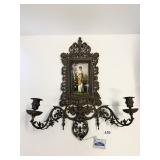 HAND PAINTED PLAQUE - 17" W X 19.5" H X 5" D