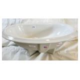 OVAL DROP IN OFF WHITE IN COLOR 25X15 BATES