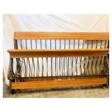 KING HEADBOARD IRON EXTREMELY HEAVY CARVED SIDE