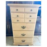 5 DRAWER PINE LINGERIE CHEST 43" H X 17" X 23" D
