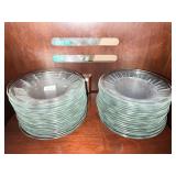 LIBBEY PLATES 36 TOTAL