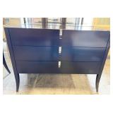 BLACK 3 DRAWER DIAMOND DESIGN SILVA DESIGN FLARED