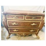 BOMBAY CHEST CLAW FOOT 4 DRAWER 37" H X 47" W X