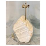 UNUSUAL NATURAL CUT ROCK CRYSTAL LAMP 28" H X 15"