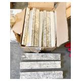 23 PIECES 2" X 12" MARBLE DECORATIVE TRIM