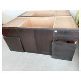 EBONY FINISH 4 DRAWER 2 DOOR 52IN WIDE 24D 23H