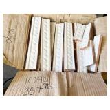 WHITE ACCENT WALL TILE - 35 PIECES PLUS PIECES