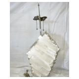 2 ROCK CRYSTAL LAMPS VERY HEAVY VERY NICE 13W 20H