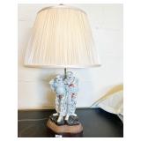 ORIENTAL LAMP DOES HAVE SOME DAMAGE TO DOLLS