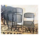 LIGHT FOLDING CHAIRS METAL FRAME COATED