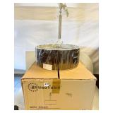 EURO FACE SAVVY 3 LIGHT PENDANT NICKLE/BROWN