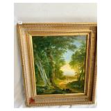 VINCENT NESBERT SIGNED IMPRESSIONIST LANDSCAPE ON