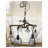 6 BULB 36W32D STEAMPUNK RUSTIC TRON PIPE EACH WIRE
