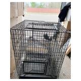 BIRD CAGE BLACK IN COLOR WITH TRAY DELUXE