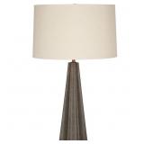 LAMP ROBERT ABBEY-HATHAWAY FLUTED BASE GRAY SNAKE