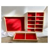 MAPLE RED MICRO SUEDE ASSORTED DISPLAY BOXES