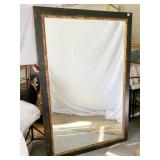 RUSTIC EBONY FINISH GOLD TRIM MIRROR 48X72 FLOOR