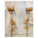 TORCH WALL LIGHTS PAIR TO GO