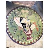 NEEDLE WORK RUG 61" ROUND