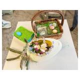 LARGE EASTER EGG ON STAND 21IN TALL