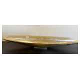 GOLD TONE ALUMINUM CANOE SHAPED