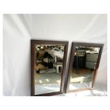MIRRORS EBONY BEVELED EDGE WOOD FINISH 36X20.5 TAP