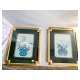BIRD PICTURES GOLD FRAMES