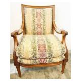 HIGH BACK ARMCHAIR CROWN AND TULIP BAKER