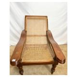 UNUSUAL OVER SIZED WOOD FRAME CHAIR SWING OUT