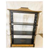PAGODA DISPLAY CABINET 3 SHELF 1 DRAWER SMALL