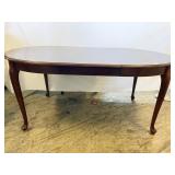 CHERRY DINING TABLE 41" X 61" QUEEN ANNE LEG