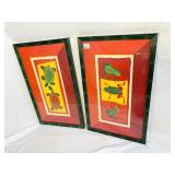 TURTLE PICTURE AND FROG 25X15 DOUBLE MATTED SOUTH